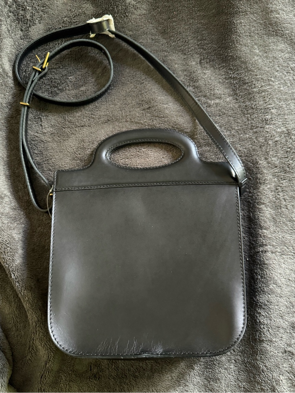 MadeWell Toggle Leather Top Handle Bag